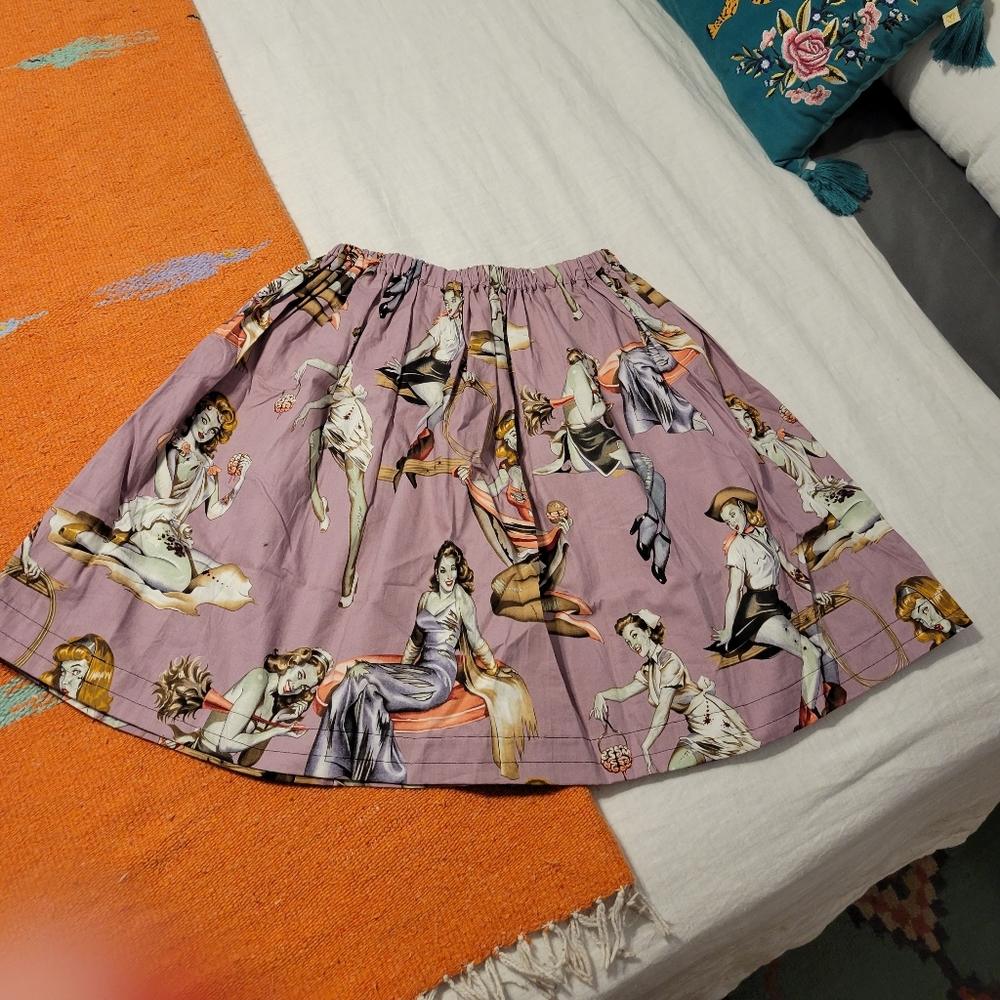 Zombie pinup skirt